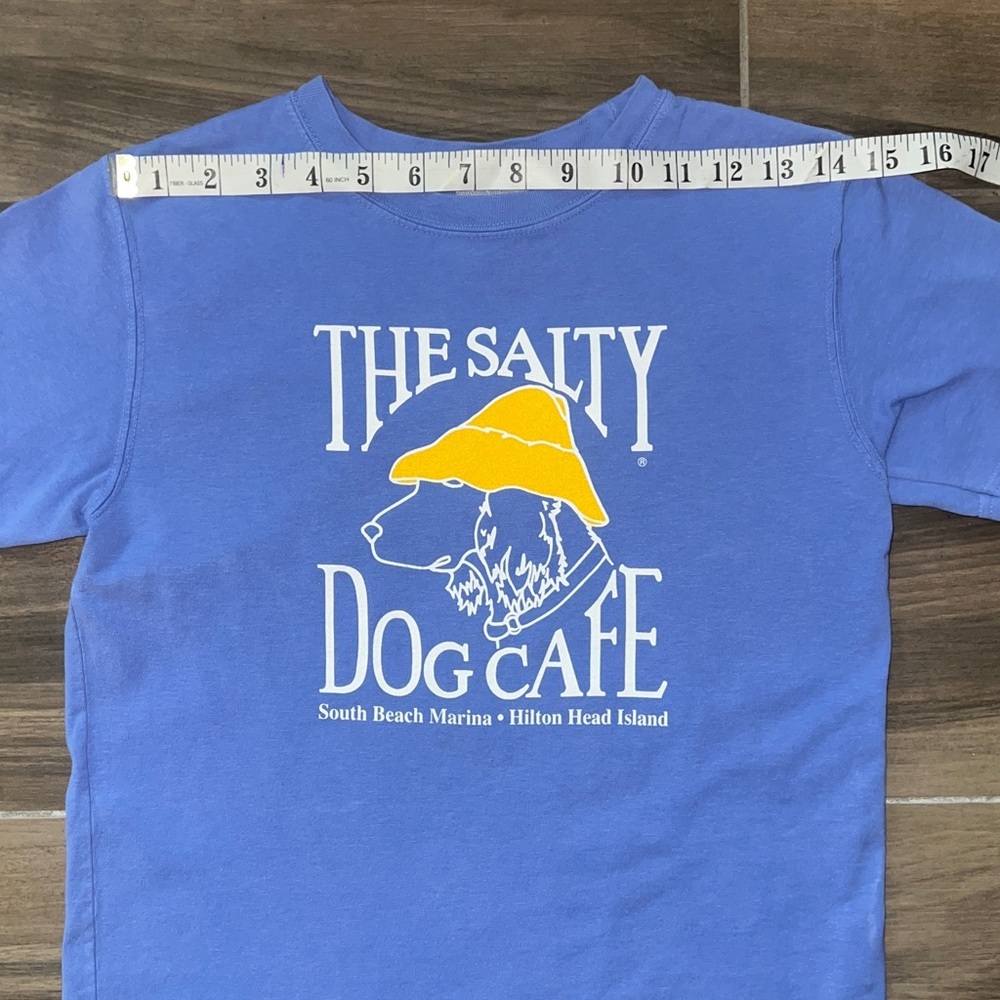 The Salty Dog Cafe Tee Youth Medium Periwinkle Blue Unisex - Picture 4 of 13